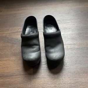 Dansko Professional Oiled Black Clogs